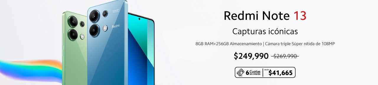 Xiaomi Chile | Xiaomi Tienda Oficial | Comprar Redmi Note 13 en oferta | Envío gratis